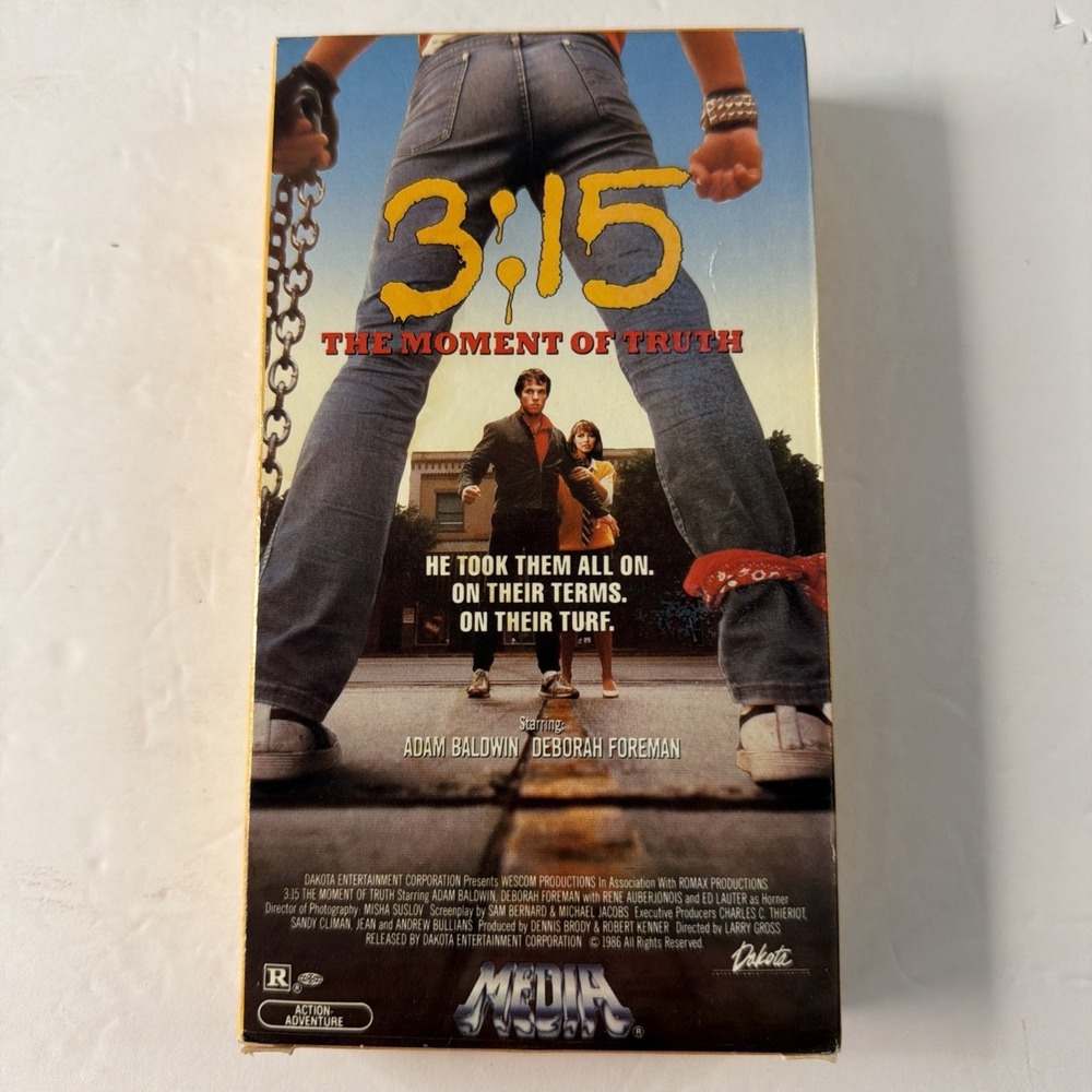 3:15 The Moment of Truth (VHS 1986) Adam Baldwin Deborah Foreman Gang Violence